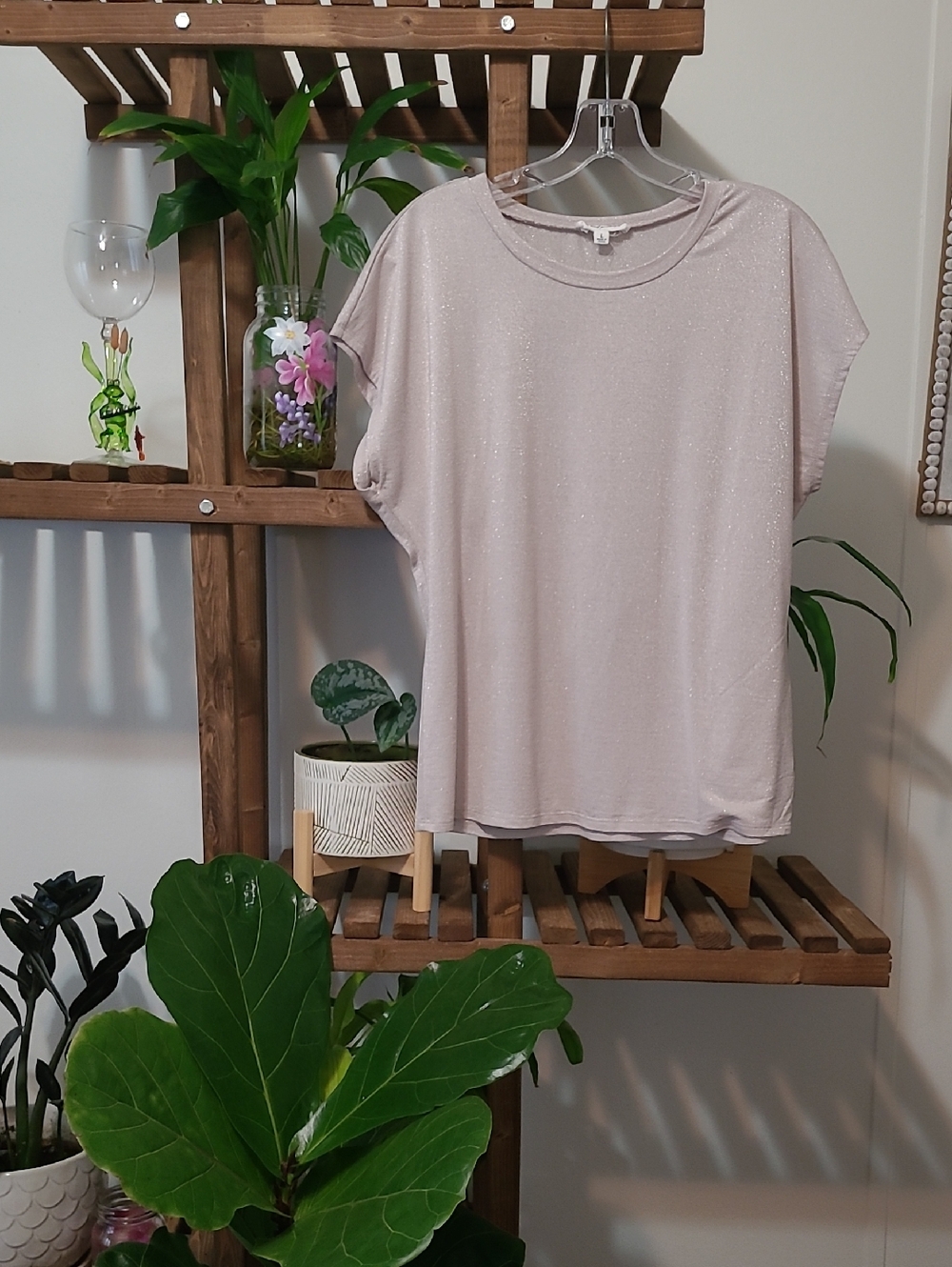 Champagne Shimmer Blouse